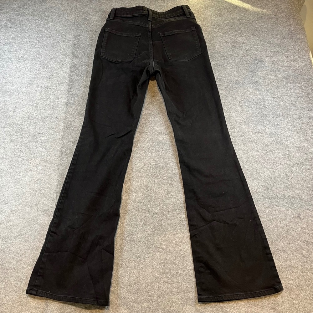 Aritzia Denim Forum Womens Farrah High Rise Bootcut Black Jeans 26 Stretch Core